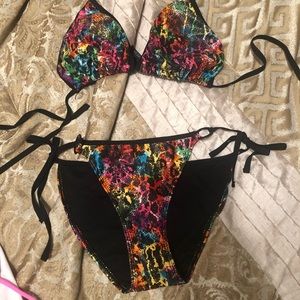 Multi color bikini